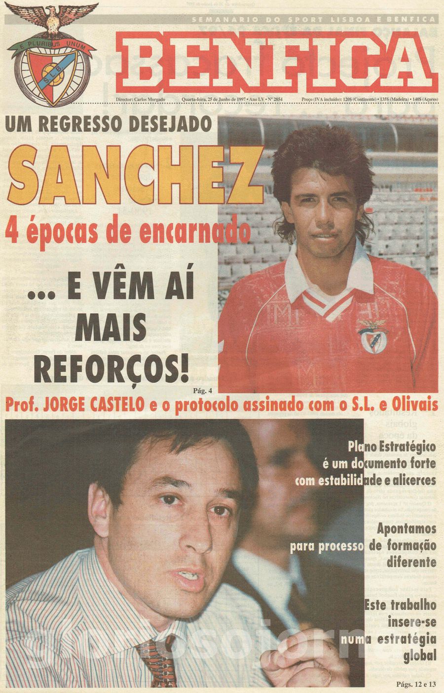 jornal o benfica 2854 1997-06-25